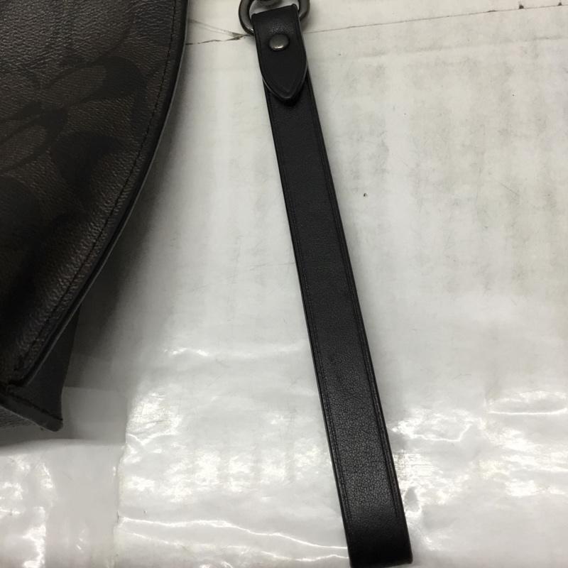 コーチ COACH セカンドバッグ セカンドバッグ F29508 クラッチバッグ シグネチャー 総柄 ダークブラウン / ダークブラウン / X 黒 / ブラック / メンズ USED 古着 中古 10118916