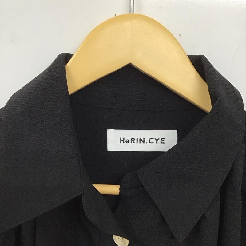 古着 USED ワンピース ロングスカート ヘリンドットサイ HERIN.CYE シャツワンピース FREE 無地 黒 / ブラック / レディース USED 古着 中古 10128908