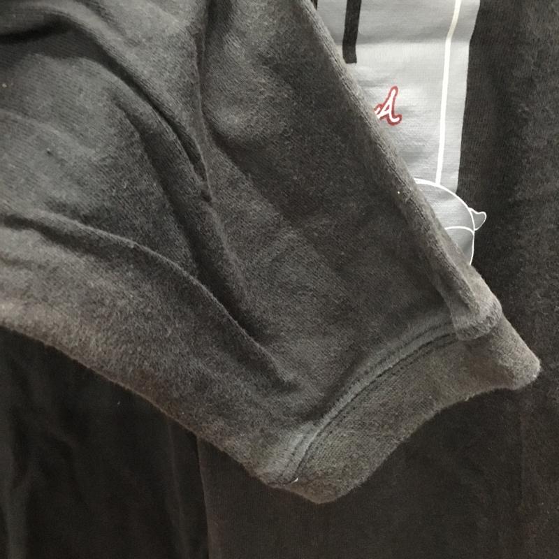 ベアー Bear USA Tシャツ 長袖 B33M9041 クルーネック ロンT プリント クマ XL ロゴ、文字 黒 / ブラック / レディース USED 古着 中古 10119306