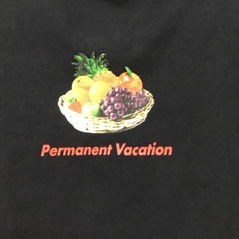 ザラ ZARA Tシャツ 半袖 010CSQ90-0750 PERMANENTVACATIONTシャツ プリントTシャツ FREE プリント 黒 / ブラック / レディース USED 古着 中古 10135786