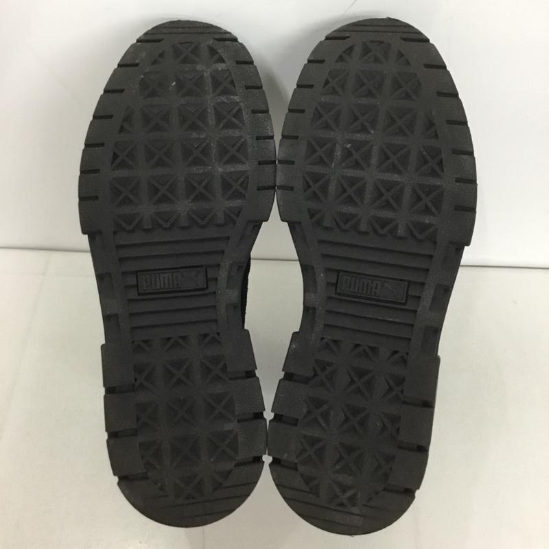 プーマ PUMA ブーツ ショートブーツ 382829-01 MAYZE CHELSEA SUEDE 厚底 23cm サイドゴアブーツ 23.0cm ロゴ、文字 黒 / ブラック / レディース USED 古着 中古 10127777