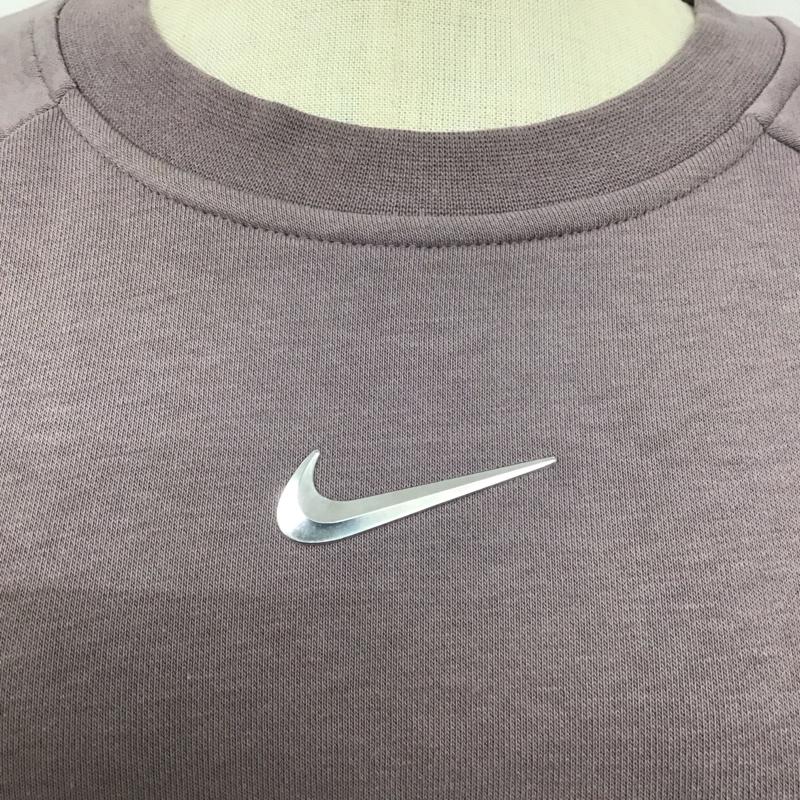 ナイキ NIKE トレーナー 長袖 CZ8891-531 ラグランスリーブ スウェット Swoosh XL ロゴ、文字 紫 / パープル / レディース USED 古着 中古 10107971