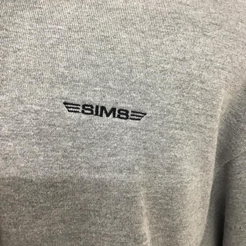 シムス SIMS パーカー 長袖 長袖パーカー フード付きパーカー プリントスウェット トレーナー L ロゴ、文字 灰 / グレー / メンズ USED 古着 中古 10114683