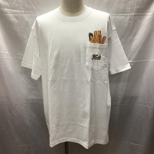 キス KITH Tシャツ 半袖 半袖カットソー プリントTシャツ クルーネックカットソー L プリント 白 / ホワイト /  メンズ USED 古着 中古 10111006