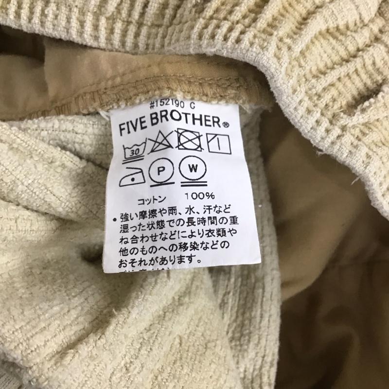 ファイブブラザー FIVE BROTHER ボトムス ボトムス S 無地 オフホワイト / オフホワイト / メンズ USED 古着 中古 10109870
