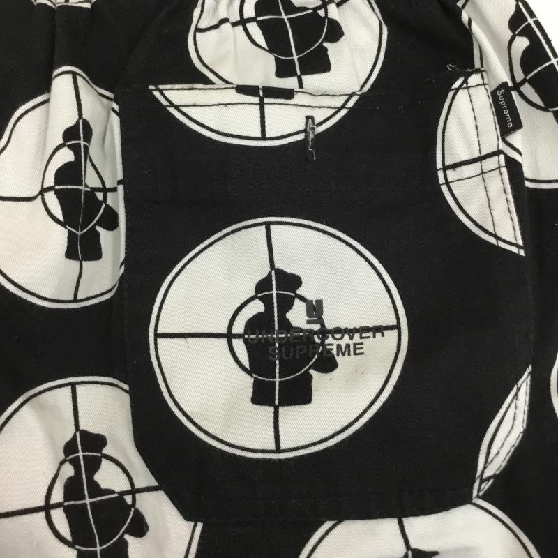 シュプリーム Supreme パンツ ワークパンツ、ペインターパンツ Supreme UNDERCOVER シュプリーム アンダーカバー 18SS Public Enemy L 総柄 黒 / ブラック / X 白 / ホワイト /  メンズ USED 古着 中古 10120970