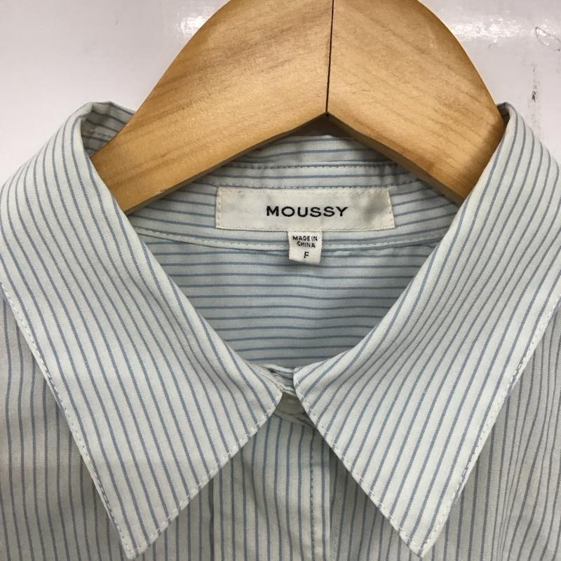 マウジー MOUSSY シャツ、ブラウス 長袖 010HS630-2901 ARM SLIT OVER シャツ FREE ストライプ マルチカラー / マルチカラー / レディース USED 古着 中古 10134263