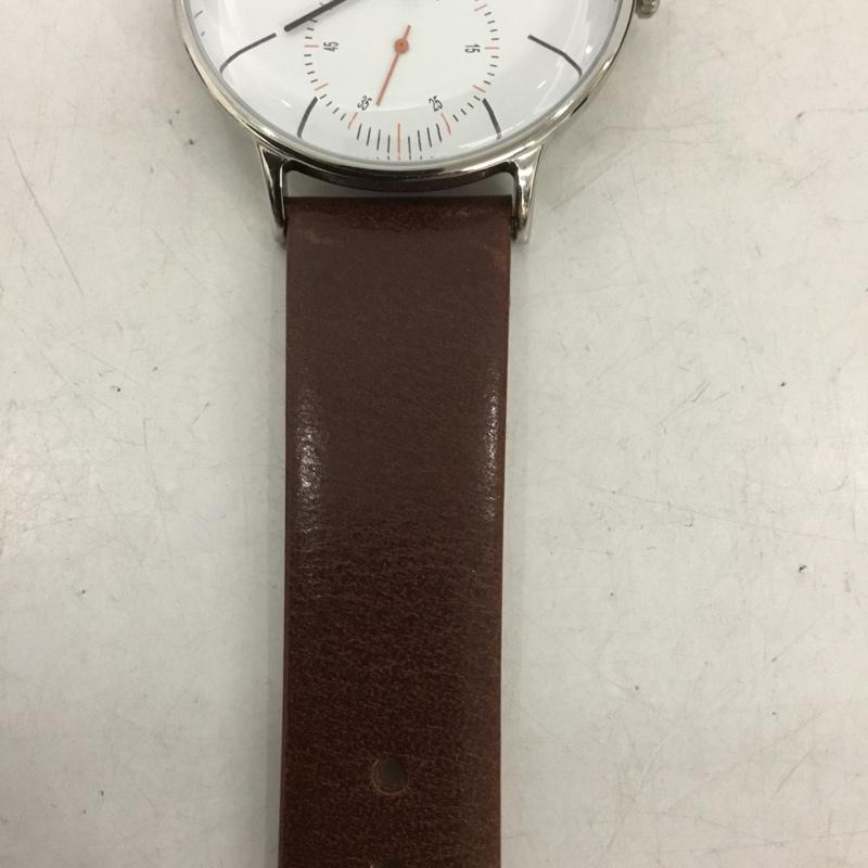 アデクス ADEXE 腕時計 アナログ(クォーツ式) 1868B-03 レザー ロゴ、文字 茶 / ブラウン / メンズ USED 古着 中古 10135134