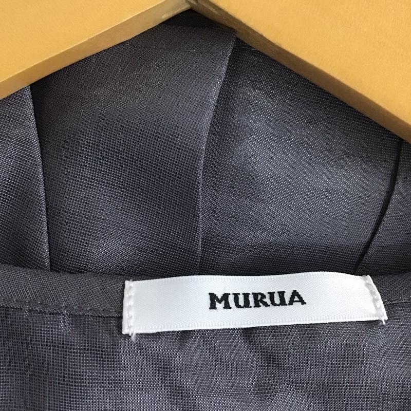 ムルーア MURUA シャツ、ブラウス 半袖 012140402301 デザインカラーシアーシャツ FREE 無地 灰 / グレー / レディース USED 古着 中古 10130968