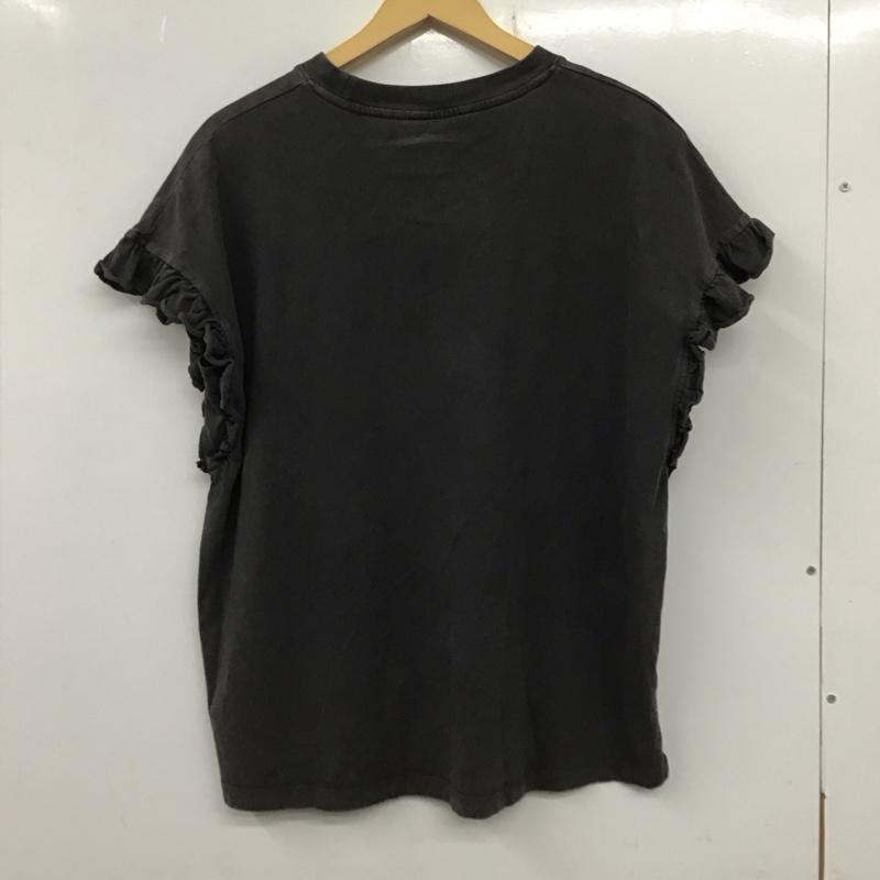 ニコアンド niko and... カットソー 半袖 半袖カットソー プリントTシャツ クルーネックカットソー L プリント 黒 / ブラック / レディース USED 古着 中古 10136127