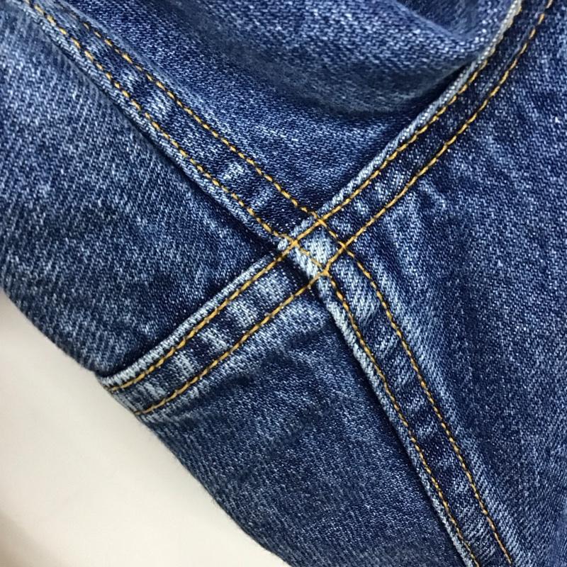 ユアセルフ urself パンツ デニム、ジーンズ デニムパンツ ワイドパンツ カジュアルパンツ 33インチ 無地 インディゴ / インディゴ / メンズ USED 古着 中古 10132400
