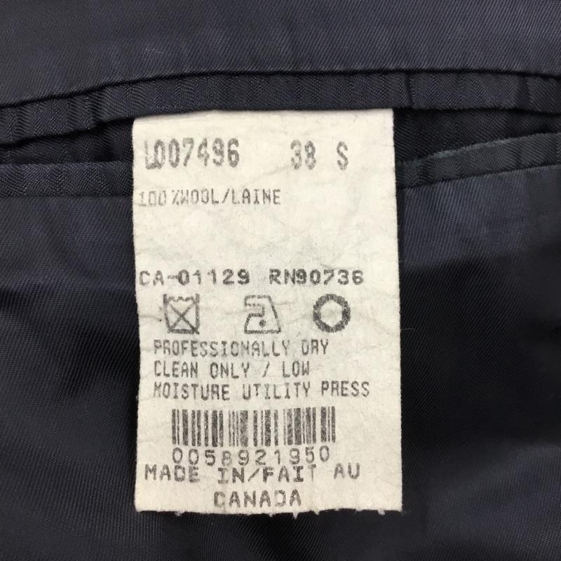 ラルフローレン RALPHLAUREN ジャケット、上着 ジャケット、ブレザー カジュアルジャケット アウター ダブルカラージャケット 80s 金ボタン S 無地 紺 / ネイビー / メンズ USED 古着 中古 10111312