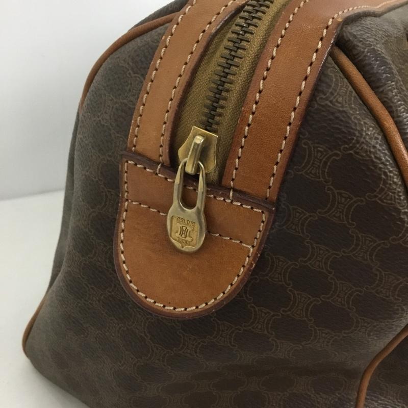 セリーヌ CELINE ボストンバッグ ボストンバッグ ミニボストン ハンドバッグ マカダム柄 総柄 茶 / ブラウン / レディース USED 古着 中古 10127791