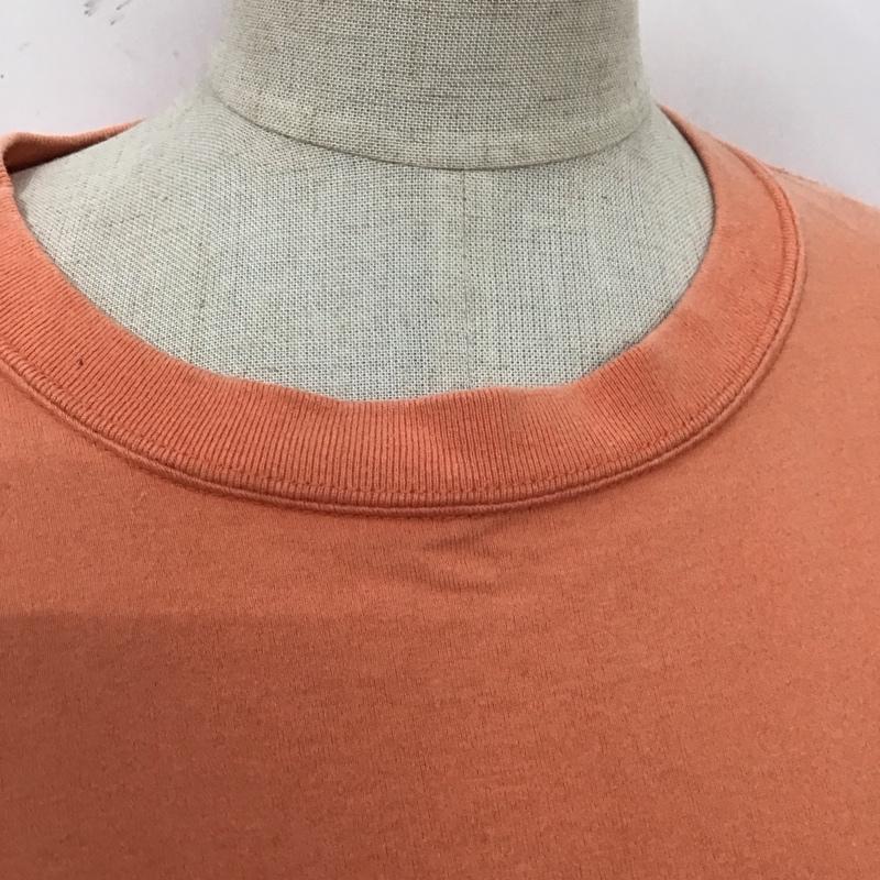 エックスガール X-girl Tシャツ 長袖 05184110 クルーネック バックプリント 1 ロゴ、文字 橙 / オレンジ / レディース USED 古着 中古 10109709