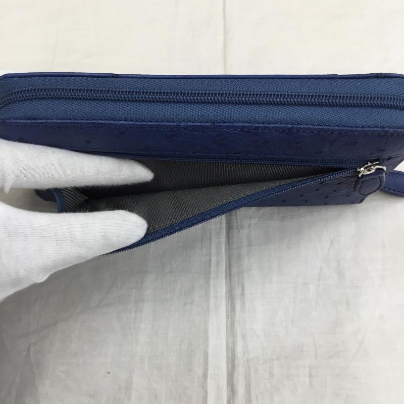オーストリッチ ostrich 財布 長財布 松屋銀座 オーストリッチ 青 / ブルー / レディース USED 古着 中古 10140921