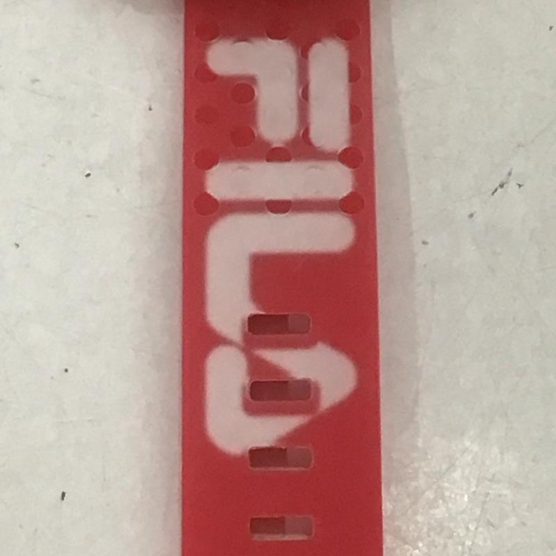 フィラ FILA 腕時計 アナログ(クォーツ式) 38-199 ロゴ、文字 赤 / レッド / レディース USED 古着 中古 10134117