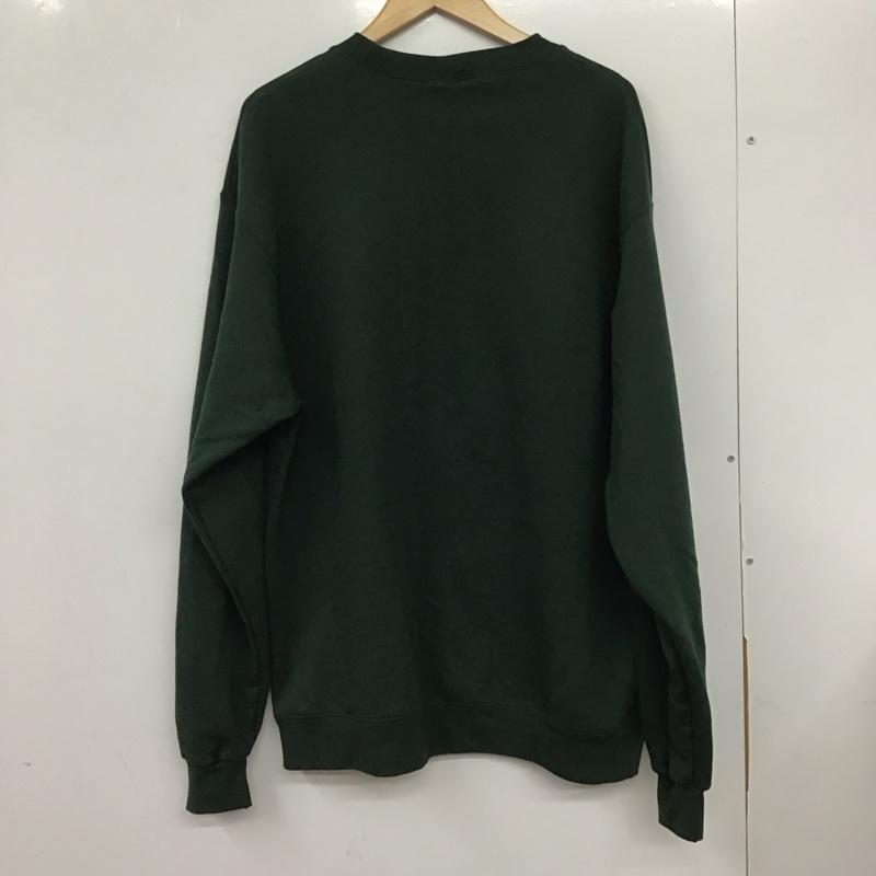 チャンピオン Champion トレーナー 長袖 裏起毛 スウェット MONO-MART XL ワンポイント 緑 / グリーン / メンズ USED 古着 中古 10132218