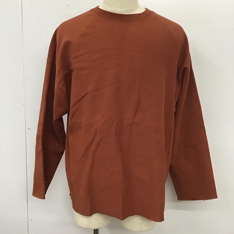 ユナイテッドアローズグリーンレーベルリラクシング UNITED ARROWS green label relaxing トレーナー 長袖 3212-175-2502-4970 ソフトダンボール クルーネック トップス 長袖トレーナー L 無地 茶 / ブラウン / メンズ USED 古着 中古 10112698