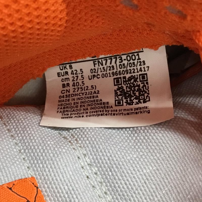 ナイキ NIKE スニーカー スニーカー FN7773-001 WMNS DUNK LOW 27.5cm 箱有 27.5cm ロゴ、文字 橙 / オレンジ / X アイボリー / アイボリー / メンズ USED 古着 中古 10106349