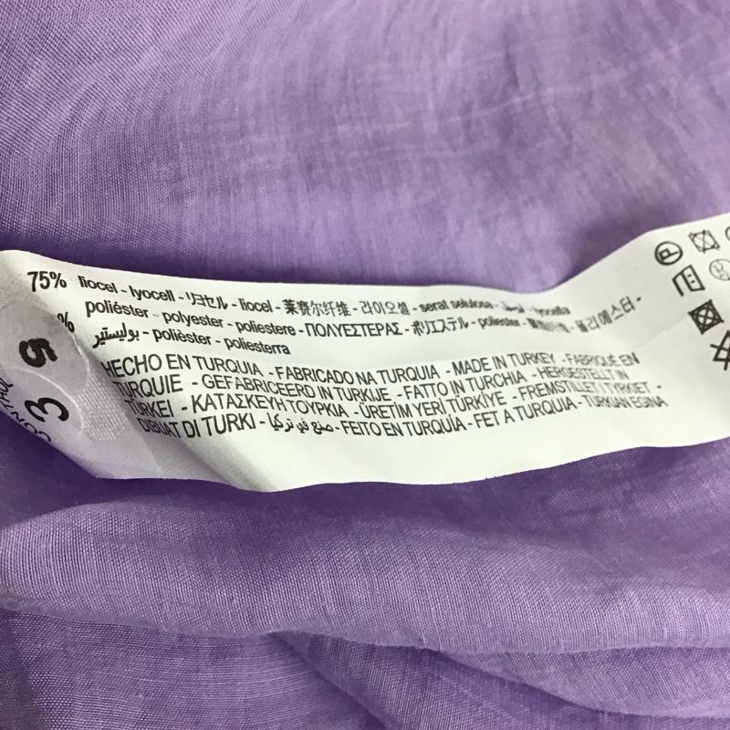 ザラ ZARA シャツ、ブラウス 長袖 S 無地 紫 / パープル / レディース USED 古着 中古 10111604
