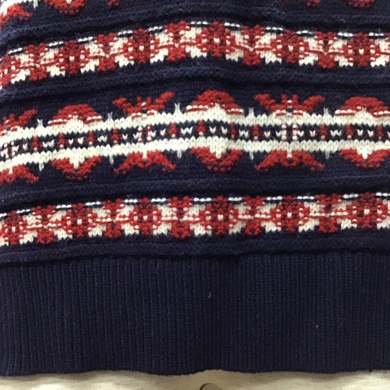 トミーヒルフィガー TOMMY HILFIGER ニット、セーター 長袖 長袖ニットカットソー セーター クルーネックニットカットソー L 総柄 マルチカラー / マルチカラー / メンズ USED 古着 中古 10111030