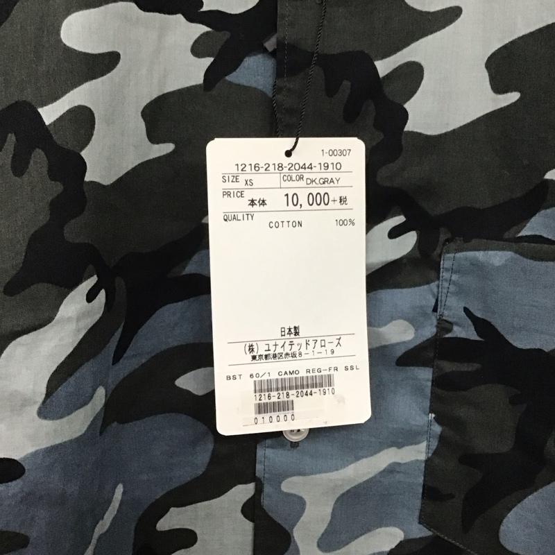 ビューティアンドユースユナイテッドアローズ BEAUTY&YOUTH UNITED ARROWS シャツ、ブラウス 半袖 1216-218-2044 コットン 胸ポケット タグ付き XS カモフラージュ柄・迷彩 マルチカラー / マルチカラー / メンズ USED 古着 中古 10139613