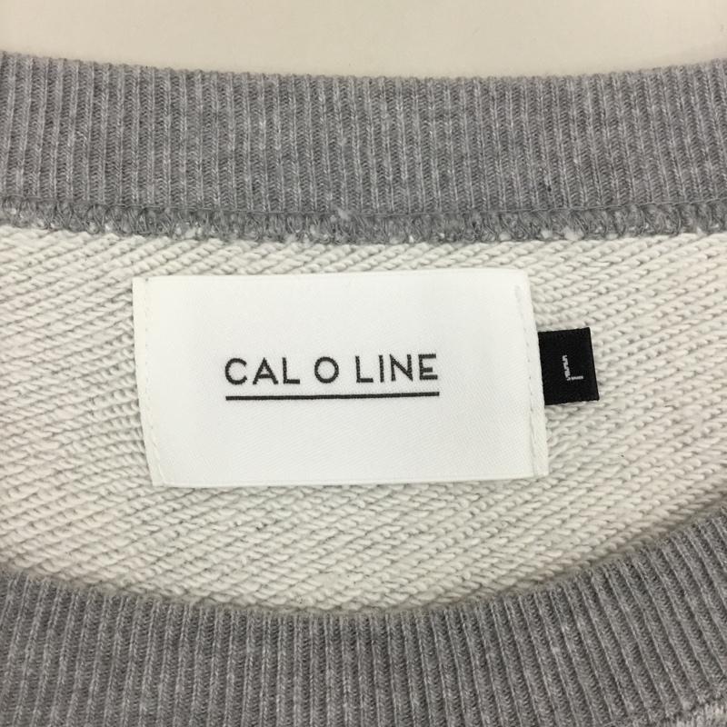 キャルオーライン CAL O LINE トレーナー 長袖 CL222-018 L 無地 灰 / グレー / メンズ USED 古着 中古 10108820