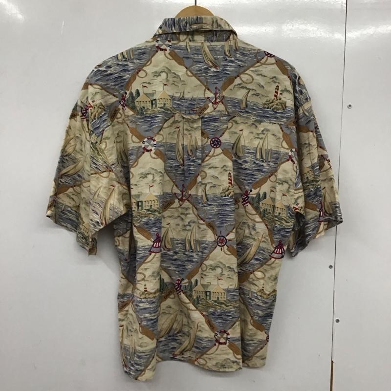 チャップス CHAPS シャツ、ブラウス 半袖 半袖シャツ プリントシャツ カラーシャツ プリント マルチカラー / マルチカラー / メンズ USED 古着 中古 10132381