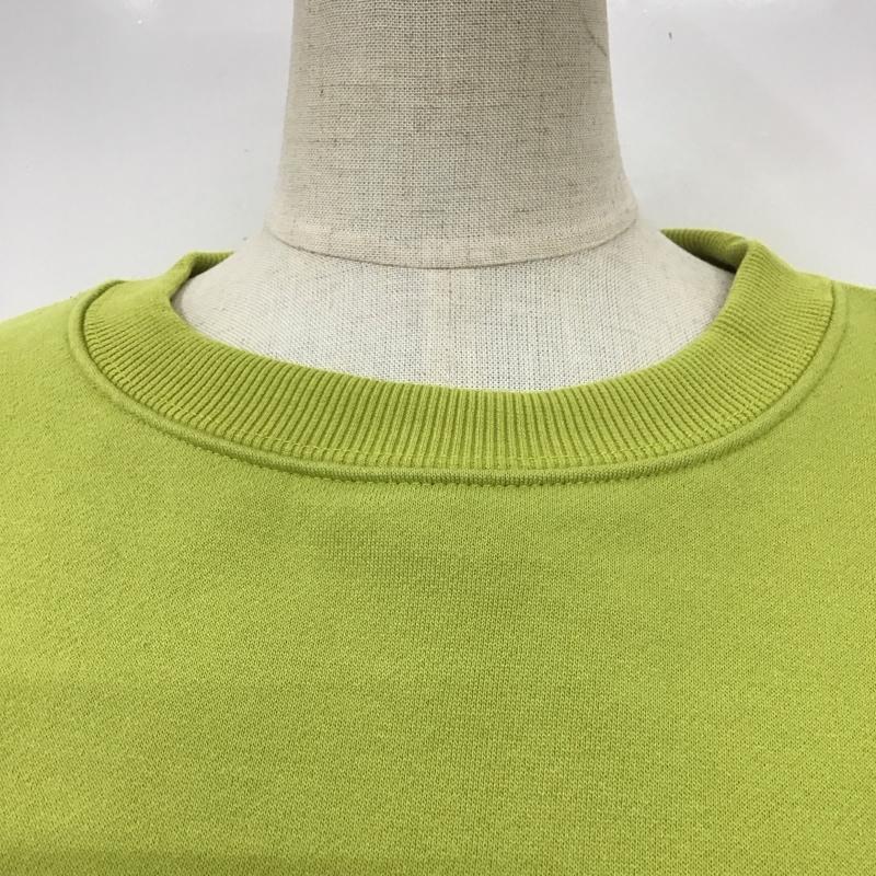 アズールバイマウジー AZUL BY MOUSSY トレーナー 長袖 250fat80-115i ショートカラースウェットトップス 長袖トレーナー S 無地 緑 / グリーン / レディース USED 古着 中古 10114508