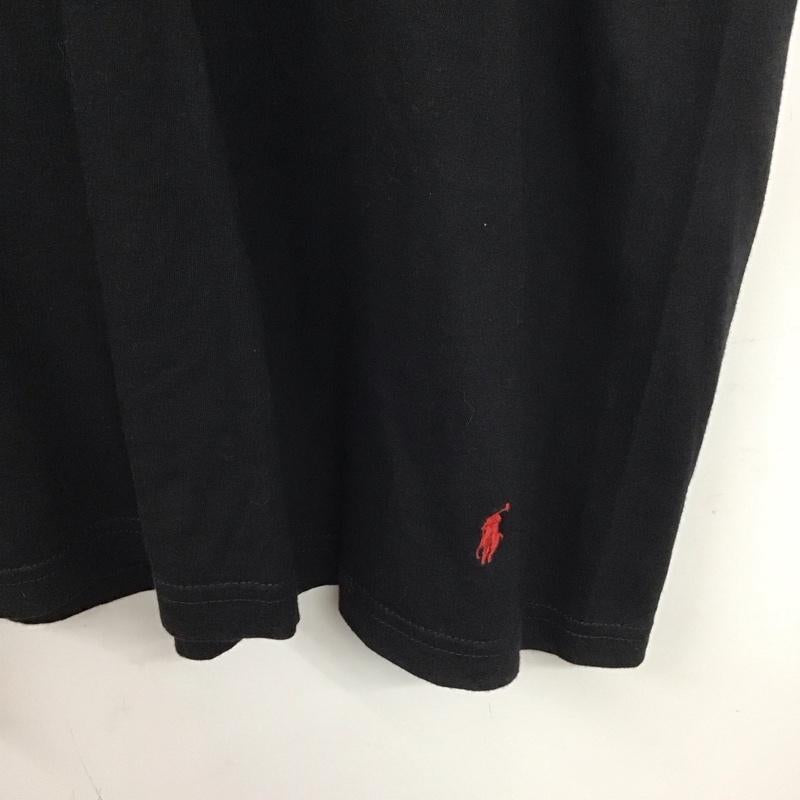 ポロラルフローレン POLO RALPH LAUREN Tシャツ 半袖 半袖カットソー 無地Tシャツ クルーネックカットソー L 無地 黒 / ブラック / メンズ USED 古着 中古 10138115
