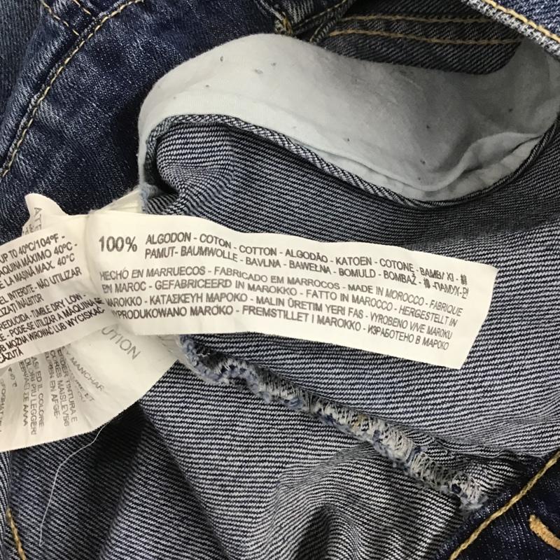 ザラ ZARA ジャケット、上着 ジャケット、ブレザー 2068 204 400 ダメージ デニムジャケット Gジャン M ダメージ加工 青 / ブルー / レディース USED 古着 中古 10107153