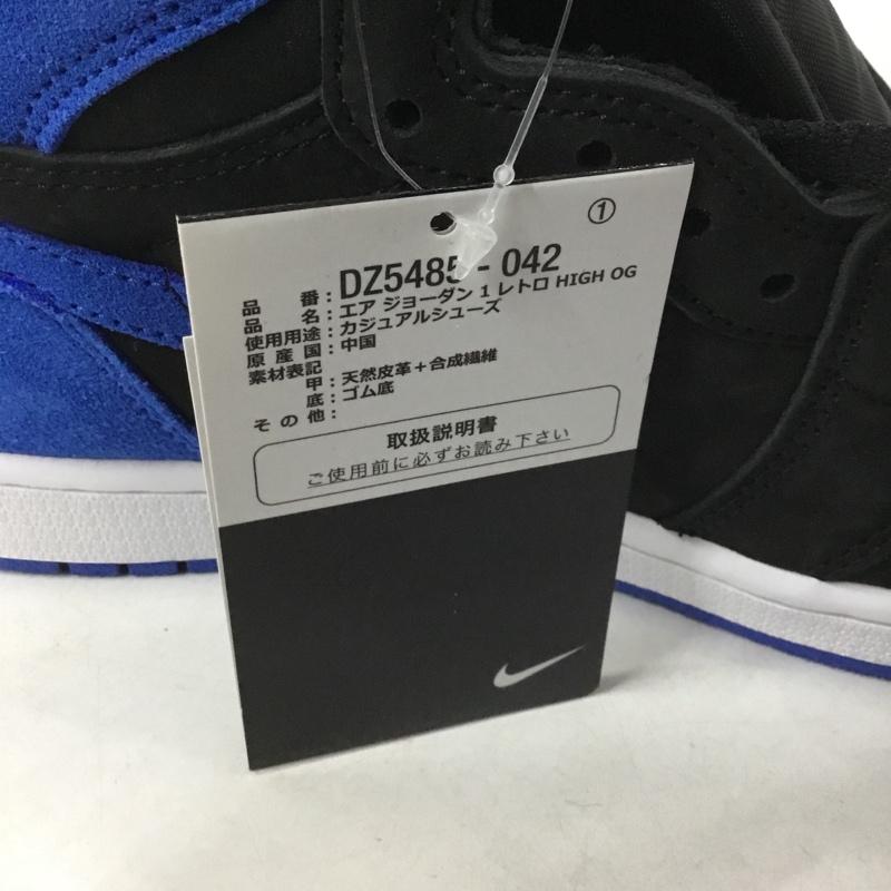 ナイキ NIKE スニーカー スニーカー DZ5485 042 AIR JORDAN 1 RETRO HIGH OG 26.5cm 箱有 26.5cm ロゴ、文字 黒 / ブラック / X 青 / ブルー / メンズ USED 古着 中古 10145584