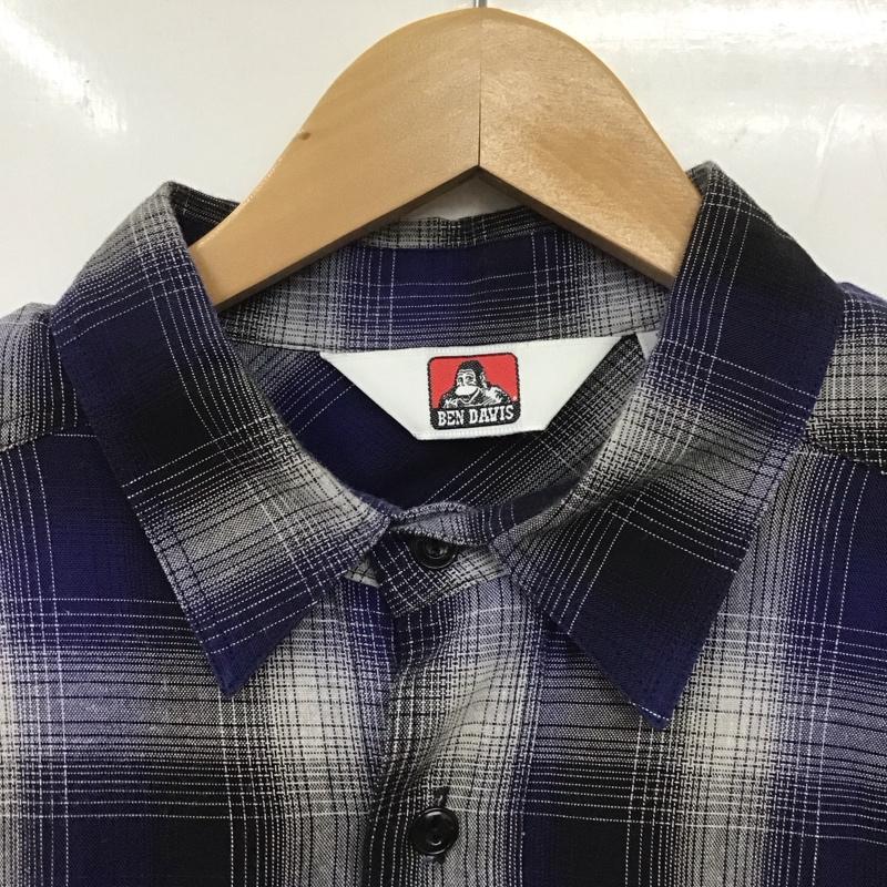 ベンデイビス BEN DAVIS シャツ、ブラウス 長袖 長袖シャツ チェックシャツ カラーシャツ L チェック マルチカラー / マルチカラー / メンズ USED 古着 中古 10138719