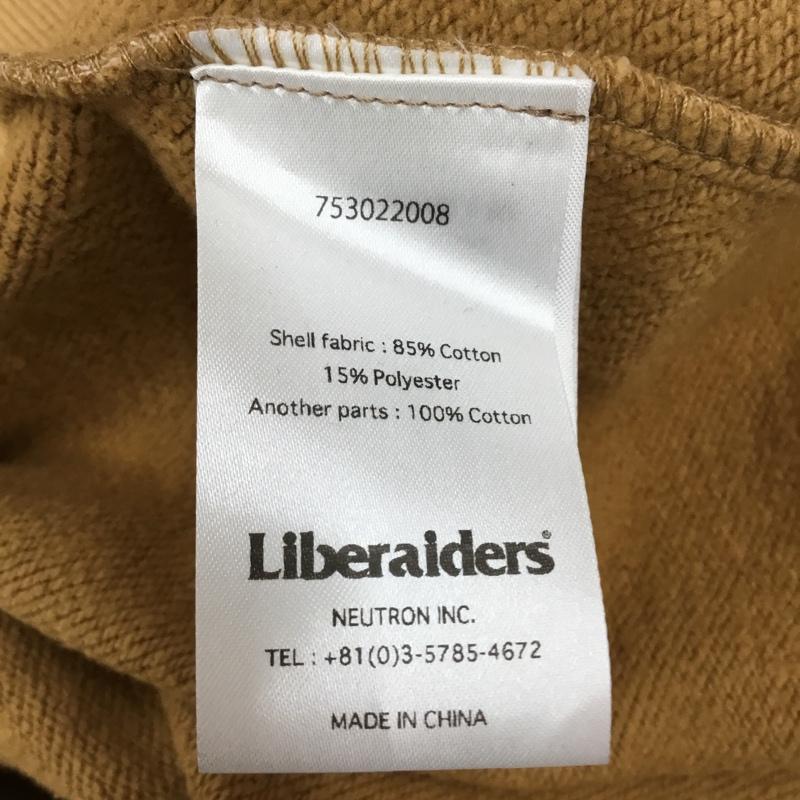 リベレイダース Liberaiders トレーナー 長袖 753022008 スウェット 裏起毛 L ロゴ、文字 ベージュ / ベージュ / メンズ USED 古着 中古 10114797