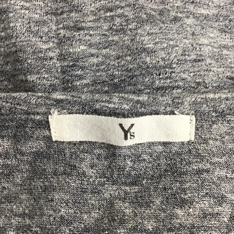 ワイズ Y s Tシャツ 半袖 半袖カットソー プリントTシャツ クルーネックカットソー 無地 灰 / グレー / レディース USED 古着 中古 10126944