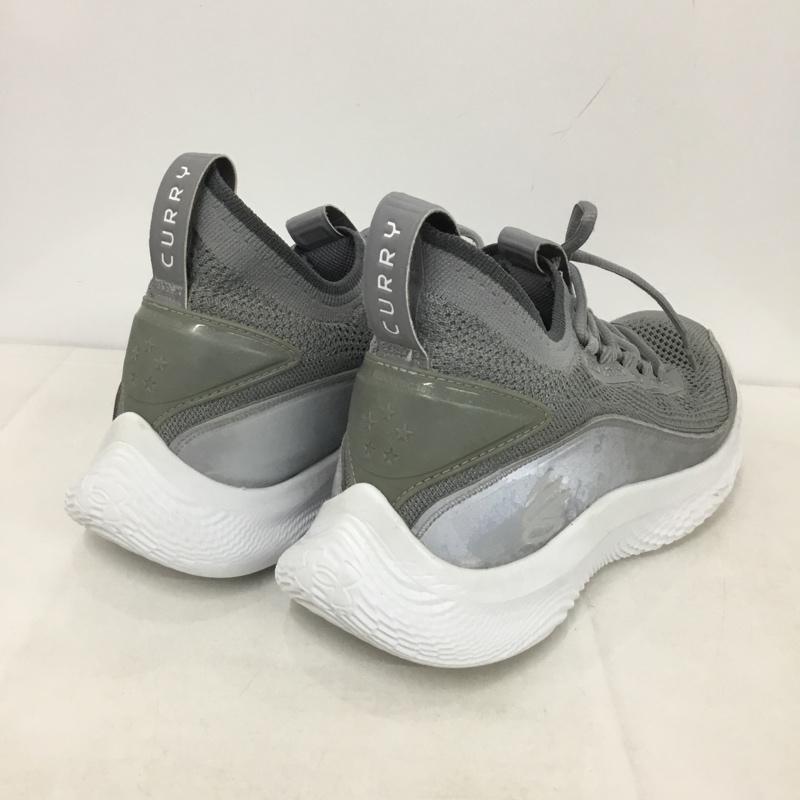 アンダーアーマー UNDER ARMOUR スニーカー スニーカー 3024031-100 Curry8 28cm 28.0cm ロゴ、文字 灰 / グレー / メンズ USED 古着 中古 10138540