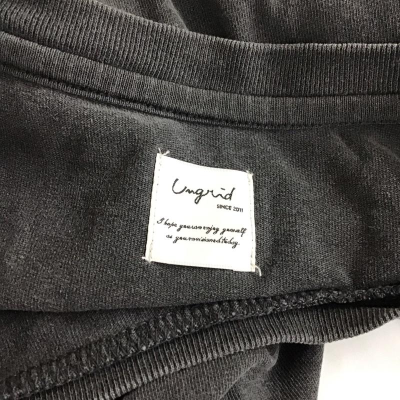 アングリッド Ungrid Tシャツ 半袖 112132754601 ビッグロゴルーズTee FREE ロゴ、文字 チャコールグレー / チャコールグレー / レディース USED 古着 中古 10114945