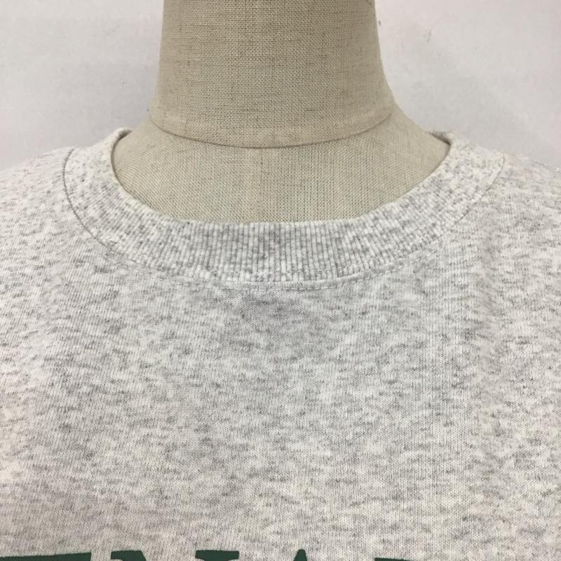 ローリーズファーム LOWRYS FARM カットソー 半袖 LF622139TS オーバーサイズプリントTシャツ FREE ロゴ、文字 灰 / グレー / レディース USED 古着 中古 10116492