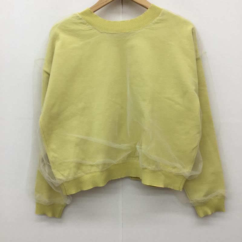 ローリーズファーム LOWRYS FARM カーディガン 長袖 FREE 無地 黄 / イエロー / レディース USED 古着 中古 10134400