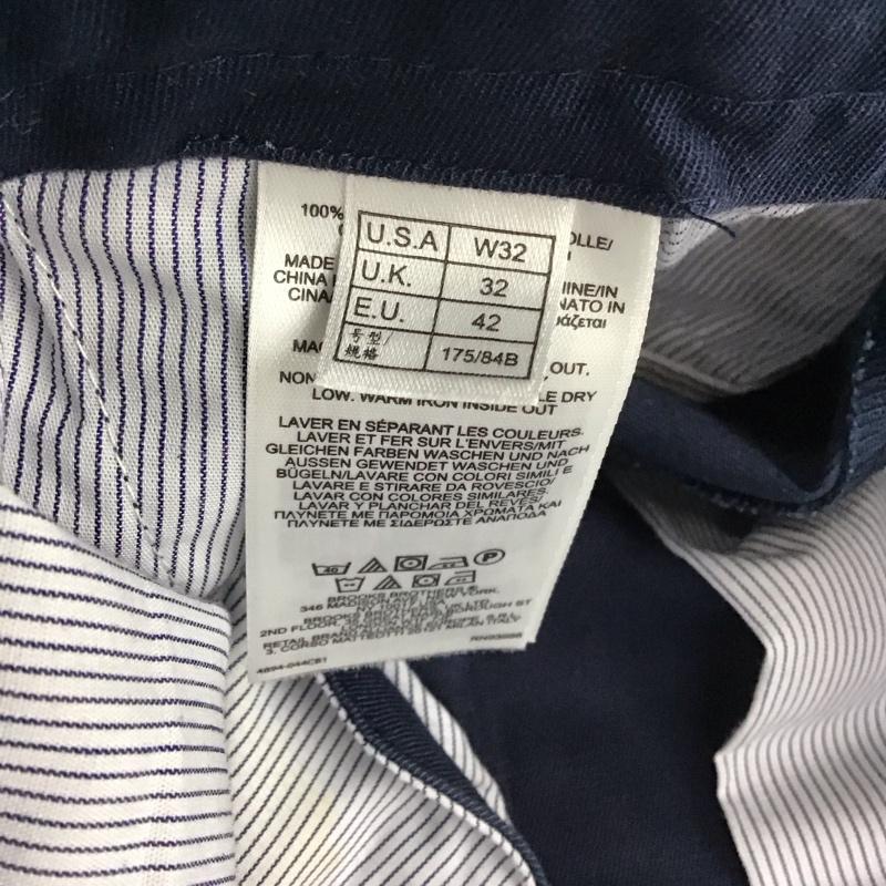 ブルックスブラザーズ BROOKS BROTHERS パンツ スラックス 32インチ 無地 紺 / ネイビー / メンズ USED 古着 中古 10111381