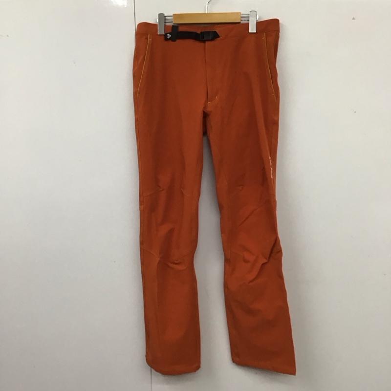 モンベル mont-bell パンツ ワークパンツ、ペインターパンツ 1105498 クリフパンツ スリムパンツ ストレッチパンツ L ロゴ、文字 橙 / オレンジ /  メンズ USED 古着 中古 10122004