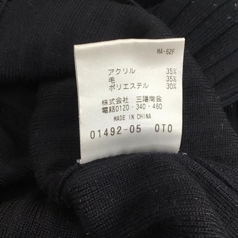 マッキントッシュフィロソフィー MACKINTOSH PHILOSOPH ニット、セーター 長袖 長袖ニットカットソー ニット セーター クルーネックニット 38 無地 紺 / ネイビー / レディース USED 古着 中古 10120404