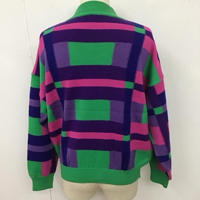 ヴェルサーチ VERSACE ニット、セーター 長袖 モックネック マルチカラー / マルチカラー / メンズ USED 古着 中古 10111836