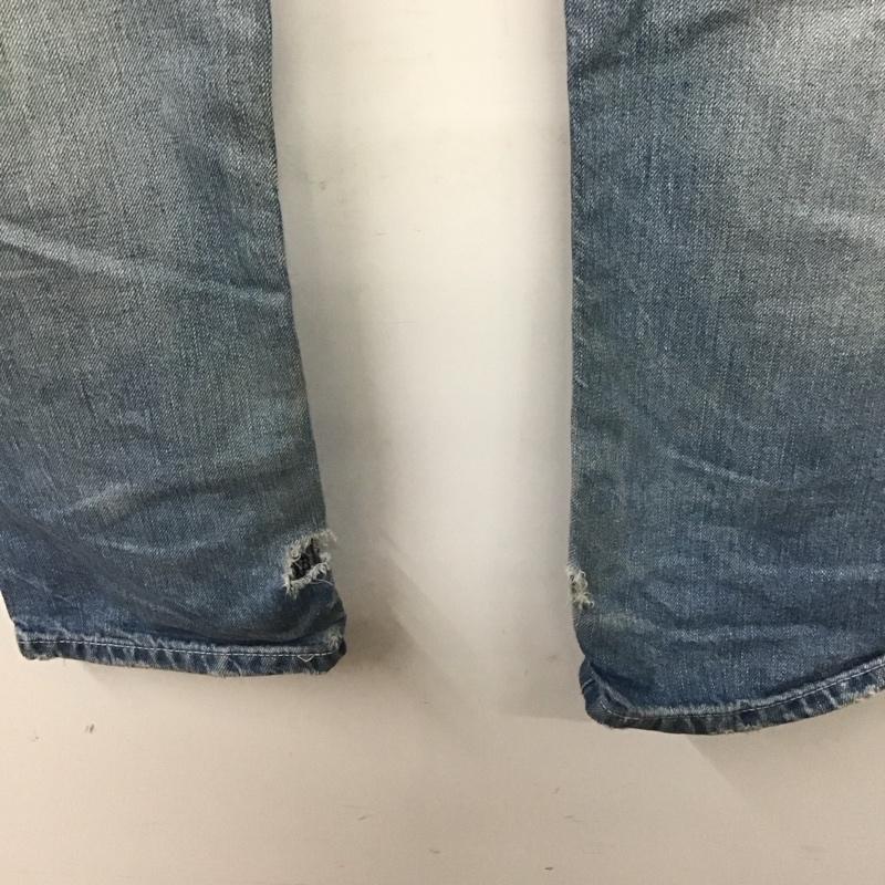 ダブルタップス WTAPS パンツ デニム、ジーンズ デニムパンツ スリムパンツ カジュアルパンツ L ロゴ、文字 橙 / オレンジ / メンズ USED 古着 中古 10139768
