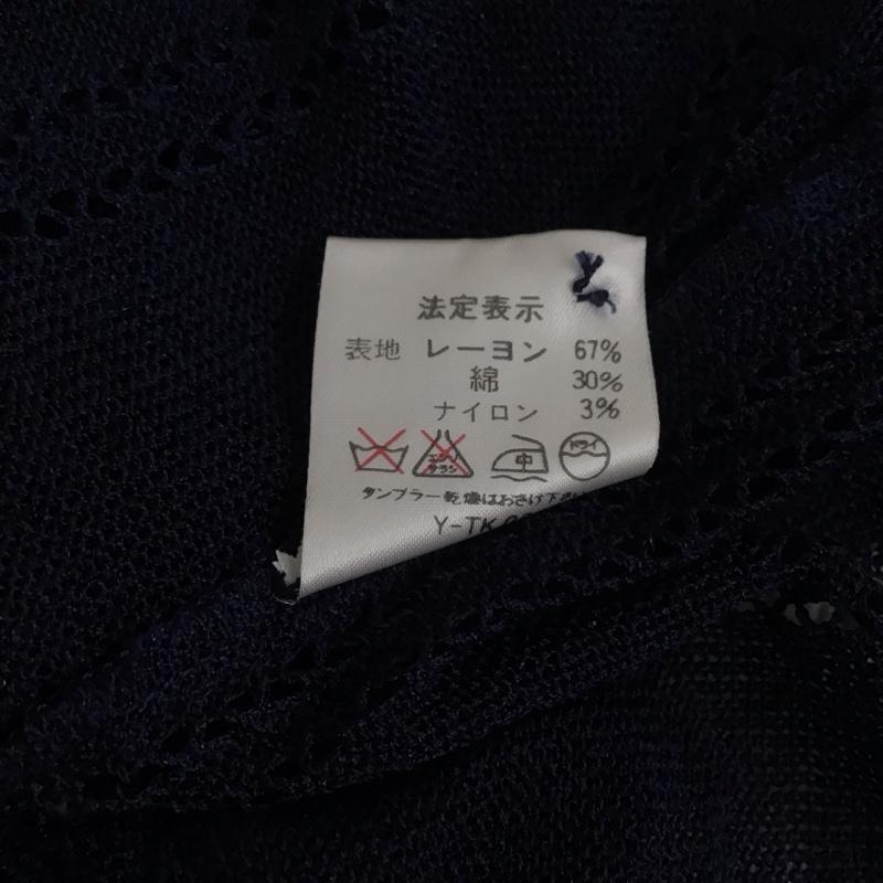 クリスチャンディオール Christian Dior カットソー 半袖 L 無地 紺 / ネイビー / レディース USED 古着 中古 10131120