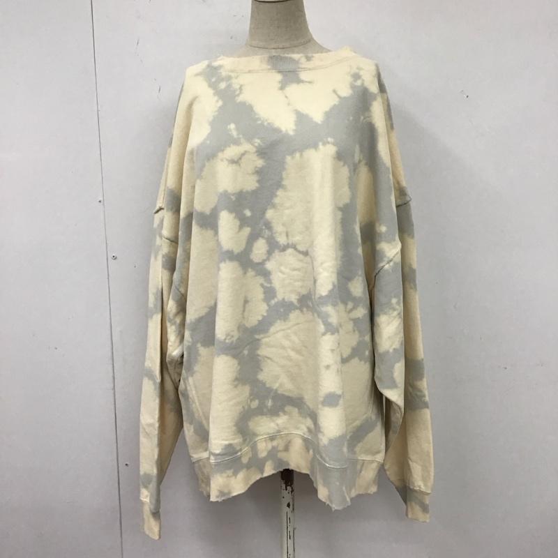 スライ SLY トレーナー 長袖 030eay80-6670 OVER BLEACH DAMAGE SW トップス FREE 総柄 マルチカラー / マルチカラー / レディース USED 古着 中古 10119784