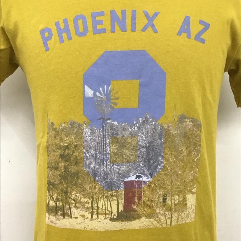 アーバンリサーチ URBAN RESEARCH Tシャツ 半袖 半袖カットソー プリントTシャツ クルーネックカットソー 38 ロゴ、文字 黄 / イエロー / メンズ USED 古着 中古 10107249