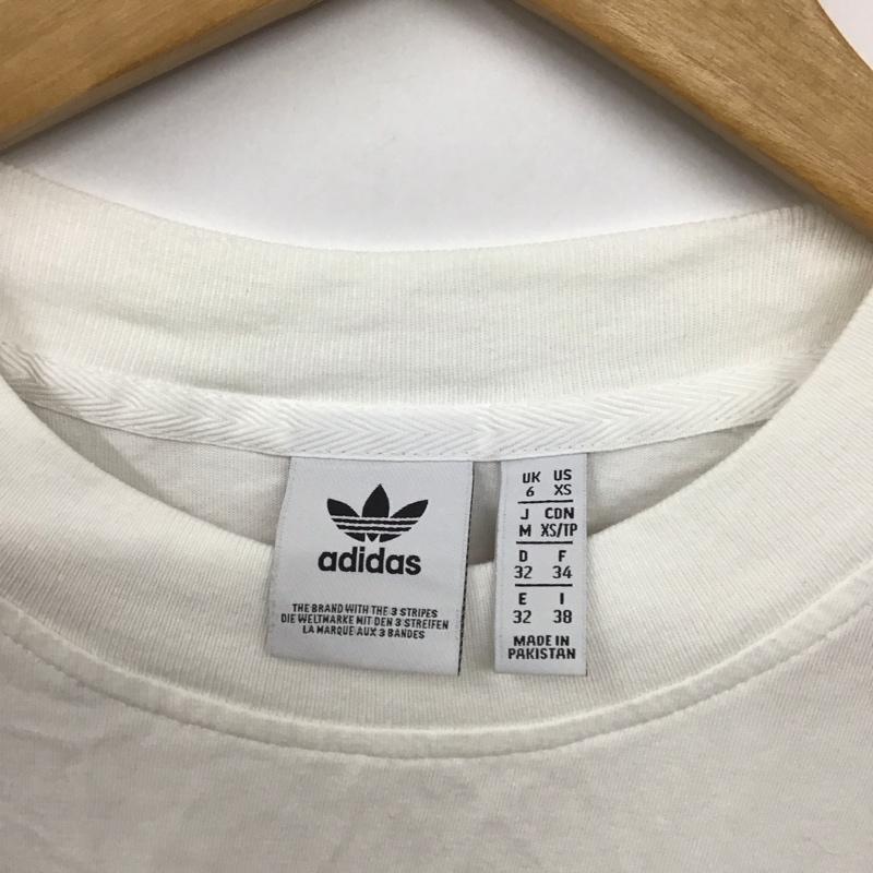 アディダス adidas Tシャツ 半袖 EC1877 M ロゴ、文字 X プリント 白 / ホワイト / レディース USED 古着 中古 10130391