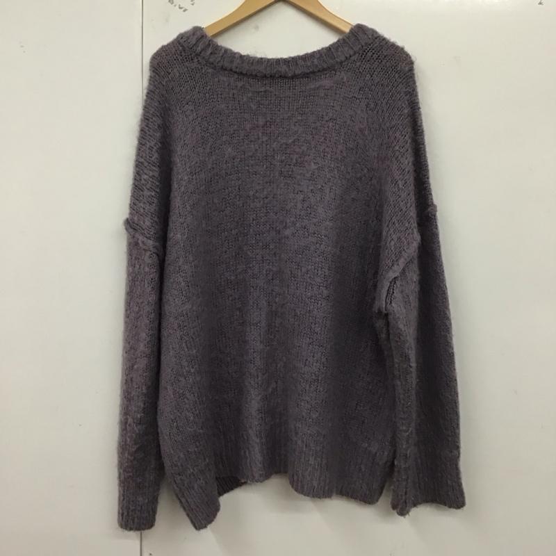 フリークスストア FREAK S STORE カーディガン 長袖 FREE 無地 紫 / パープル / レディース USED 古着 中古 10129711