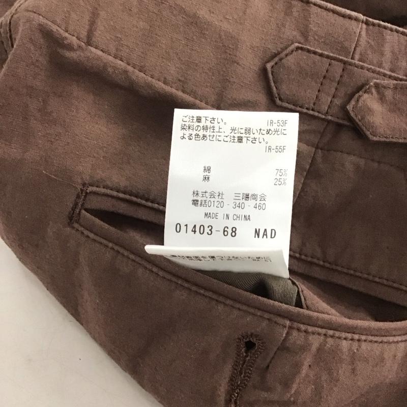 マッキントッシュフィロソフィー MACKINTOSH PHILOSOPH ボトムス ボトムス R9R33-540-53 コットンリネン イージーパンツ 2 無地 茶 / ブラウン / レディース USED 古着 中古 10138554